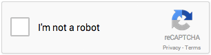 checkbox with label "I am not a robot"